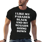 I Like My Parades Black  My Sugars Going Down Funny Emo  Classic T-Shirt