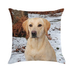 Yellow Lab Soft Fade-Resistant Throw Pillow