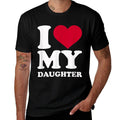 I Love My Daughter  Trendy Pattern T-Shirt