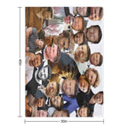 Glen Powell Photo Collage Compact Throw Blanket