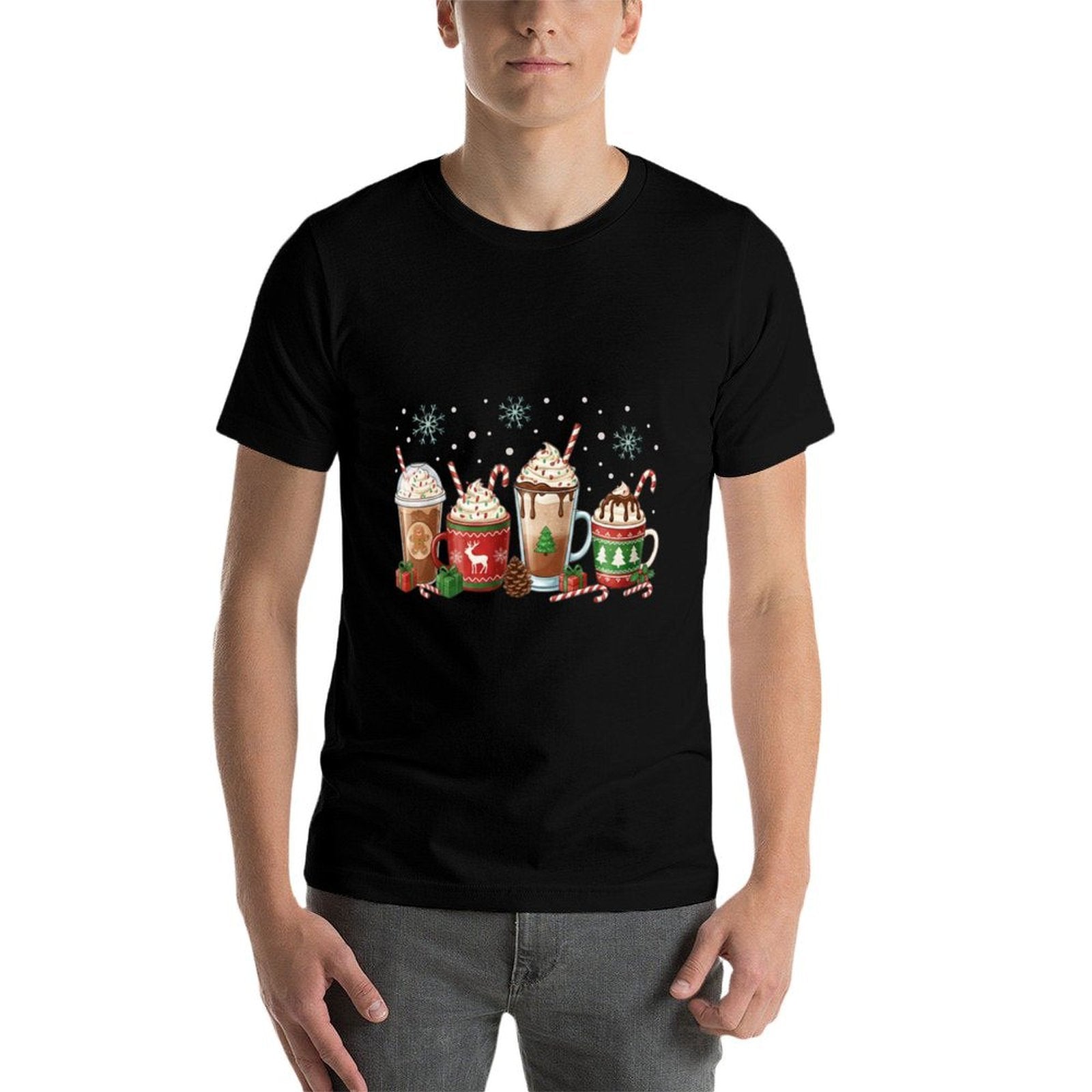 Retro Cocoa Hot Chocolate Cozy Season Christmas Xmas Holiday  Graphic-printed T-Shirt