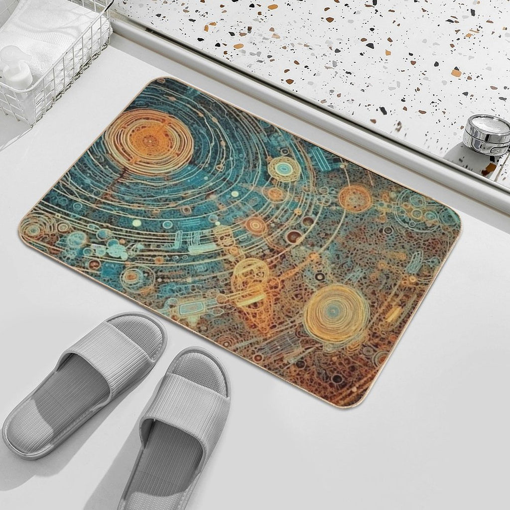 Solar Nervous System  Stain-Proof Bath Mat