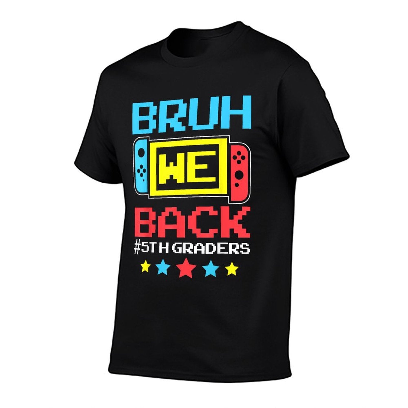 Bruh We Back 5th Graders Back To School Video Game Boys Kids  Eco-friendly Material T-Shirt