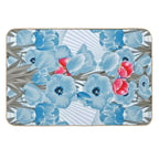 Tulip Blossom Abstract Art Print  Dirt-Trapping Bath Mat