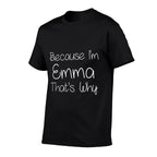 EMMA Funny Personalized Birthday Women Name Gift Idea  Moisture-wicking T-Shirt