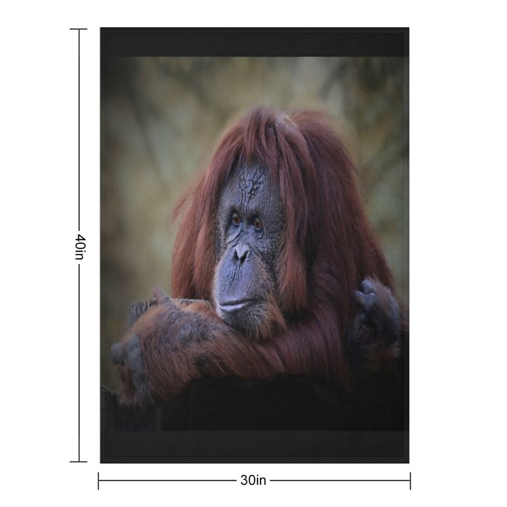 Orangutan Durable Throw Blanket