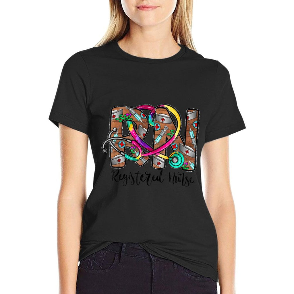 Registered Nurse Life for Rn Nurse Tie Dye Nurses Week  Lightweight T-Shirt