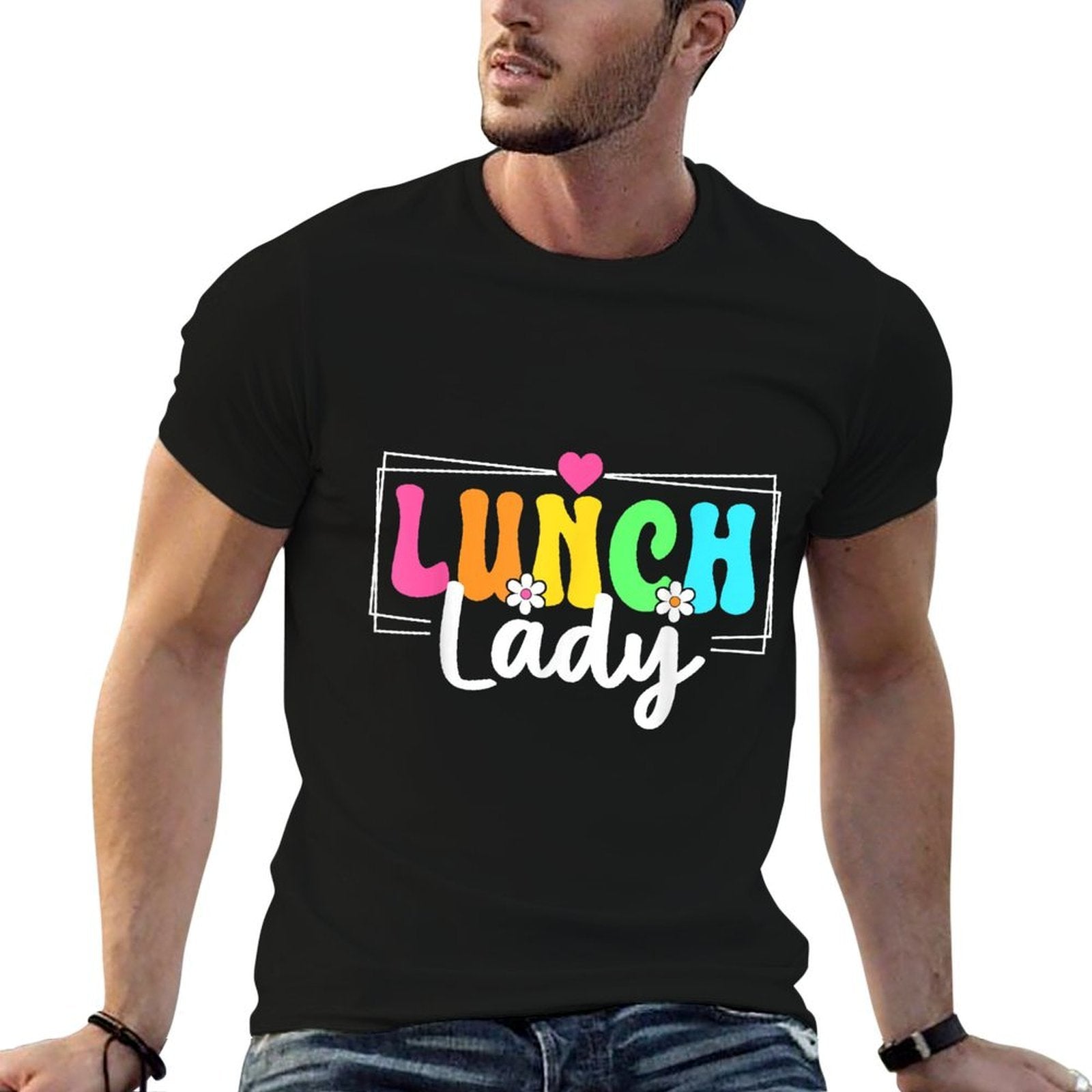 Lunch Lady Back To School Teachers Students  Eco-friendly Material T-Shirt
