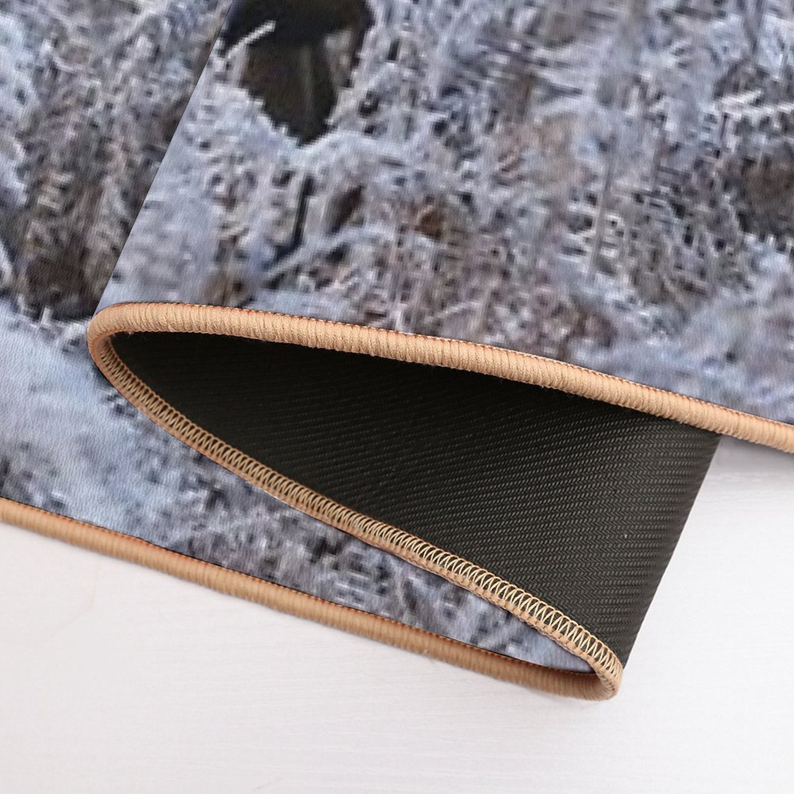 Winter Stag  Repositionable Bath Mat