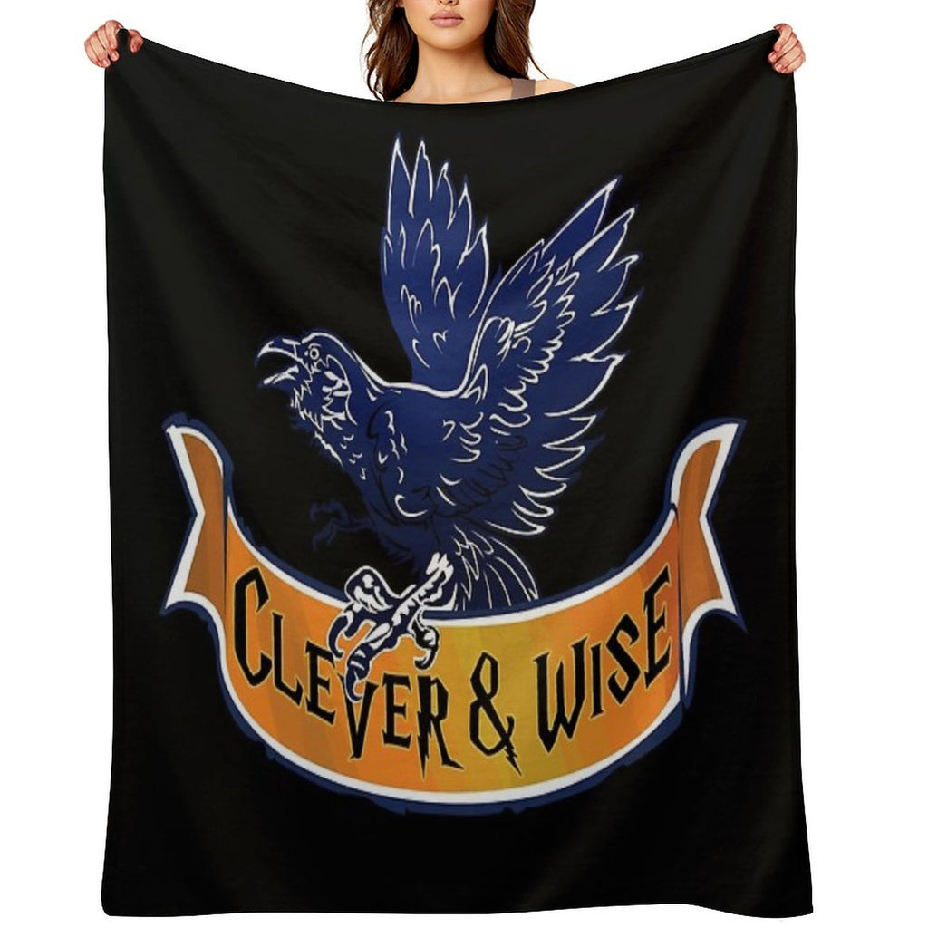 Raven, Clever And Wise Claw Premium Throw Blanket