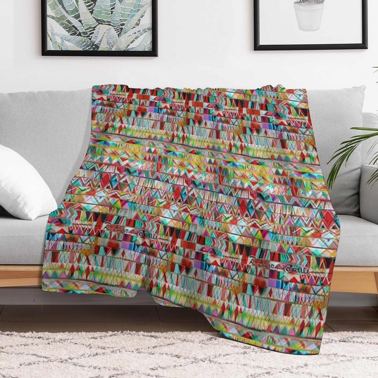 Composition 24 2 Eco-conscious Throw Blanket