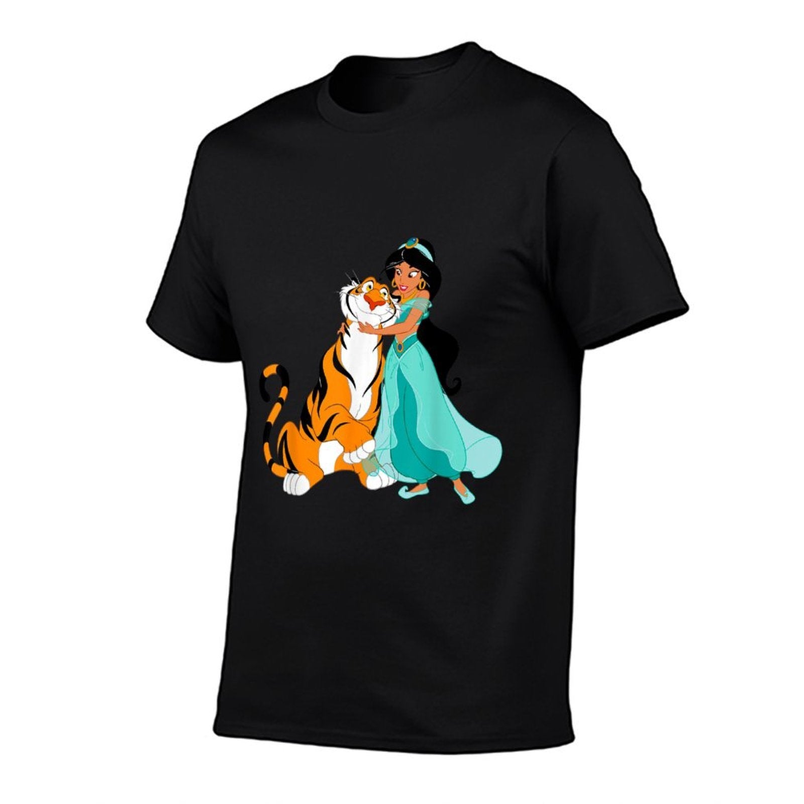 Disney Aladdin Princess Jasmine And Rajah Friends  Tagless Design T-Shirt