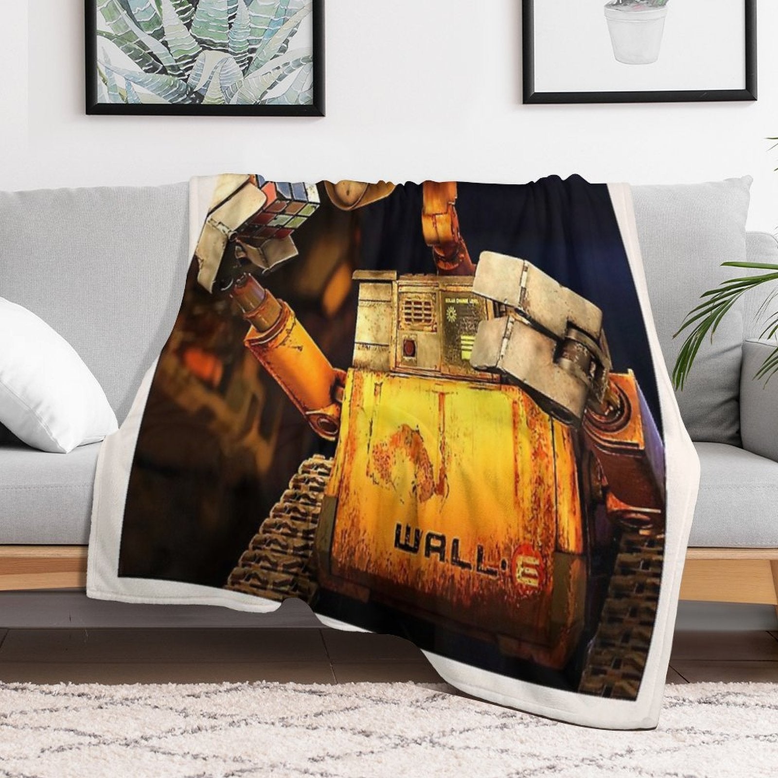 Cartoon Animation Wall E Quick-dry Throw Blanket