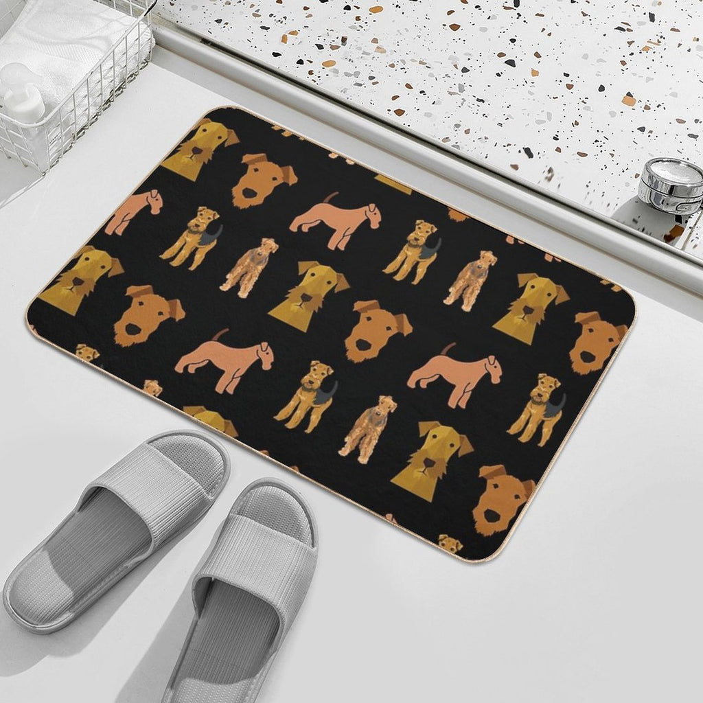 Airedale Terrier  High-Traffic Bath Mat