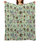 Sloths Easy Care Throw Blanket