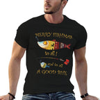 Christmas Fishermans MERRY FISHMAS to ALL Fishing  Eco-friendly Material T-Shirt