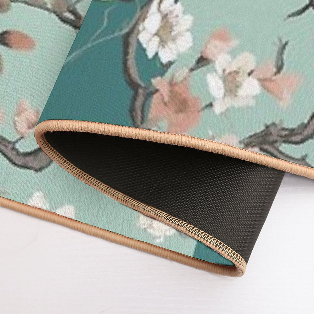 Festooned Almond Tree Durable Bath Mat