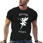 She Was A Fairy Meme  Oversized Silhouette T-Shirt