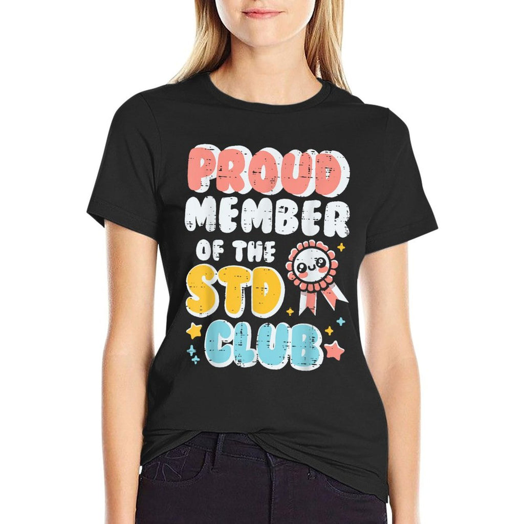 Inappropriate Proud Member Of Club Humor Joke Men Women  Oversized Silhouette T-Shirt