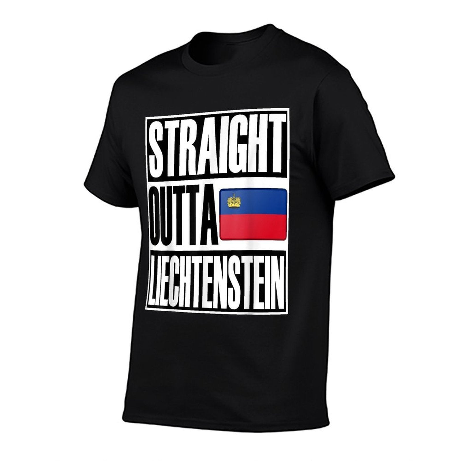 Storecastle Straight Outta Liechtenstein Funny Gift  Trendy Pattern T-Shirt