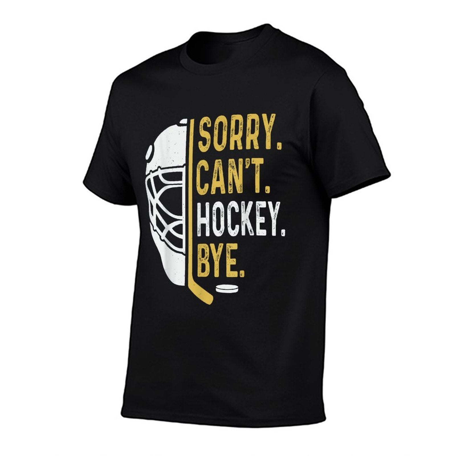 Sorry Cant Hockey Bye Vintage Retro Funny Hockey Players  Polyester Blend T-Shirt