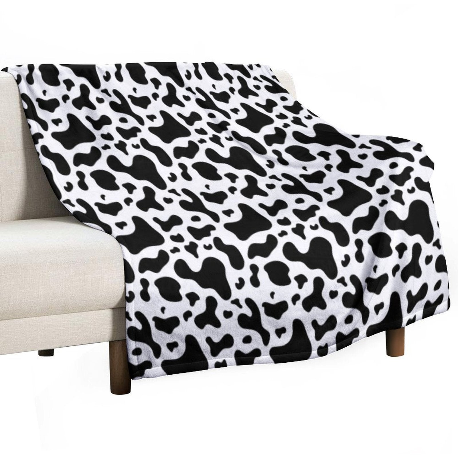 The Cow Modern Art Colors Travel-friendly Throw Blanket