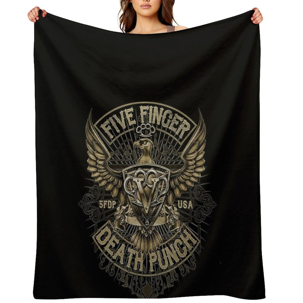 5FDP - Iron Skull Sustainable Throw Blanket