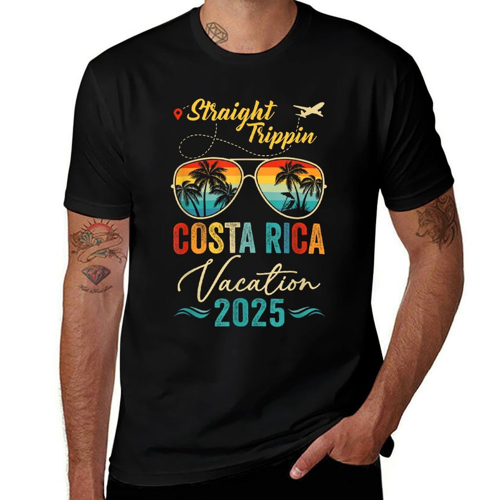 Straight Trippin Costa Rica 2025 Family Summer Vacation  High-quality Stitching T-Shirt