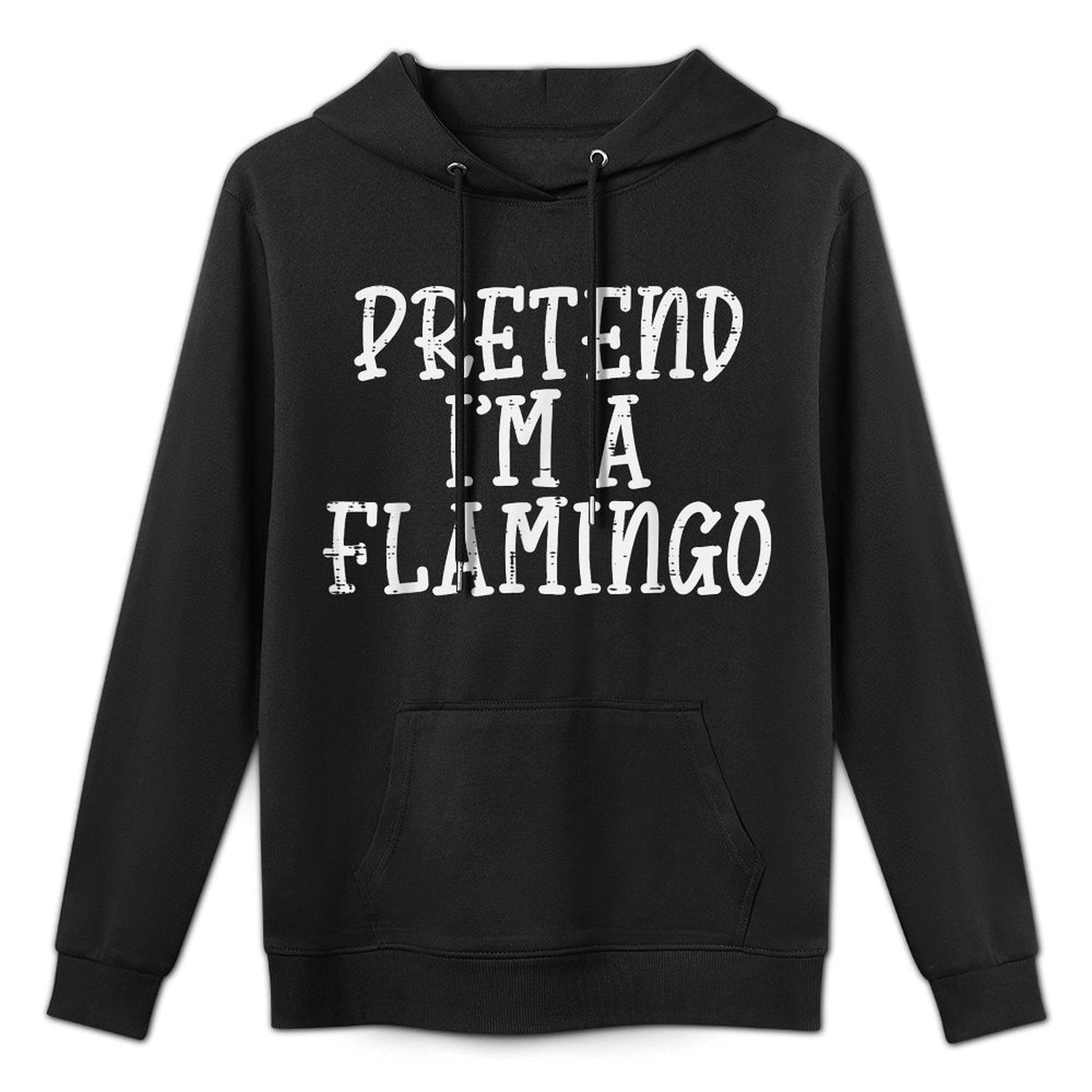 Pretend Im A Flamingo Funny Halloween Costume Men Women Kids Moisture-Wicking Hoodie