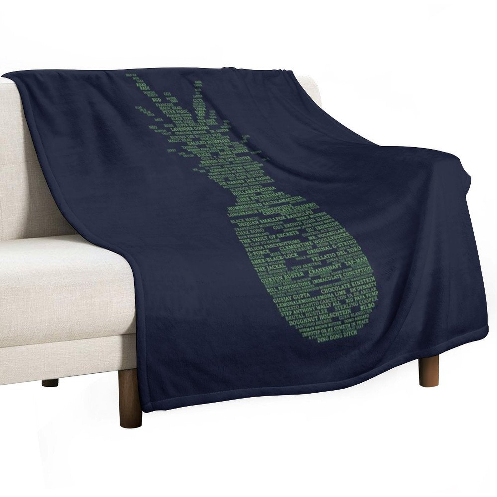 Psych Pineapple Gus Nicknames Travel-friendly Throw Blanket