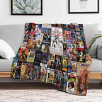 100 Best B-Movies of All Time Collage Lightweight Throw Blanket