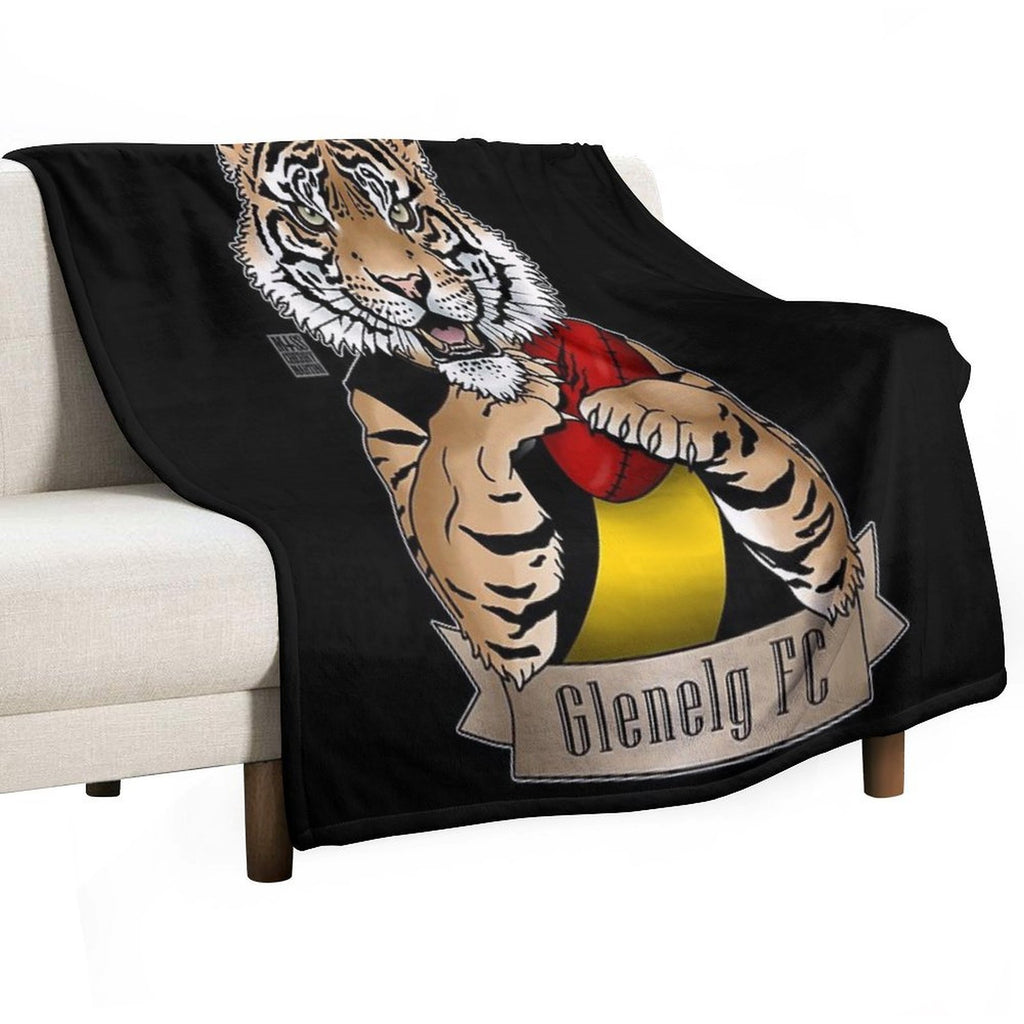 Glenelg Fc Footy Team Versatility Throw Blanket