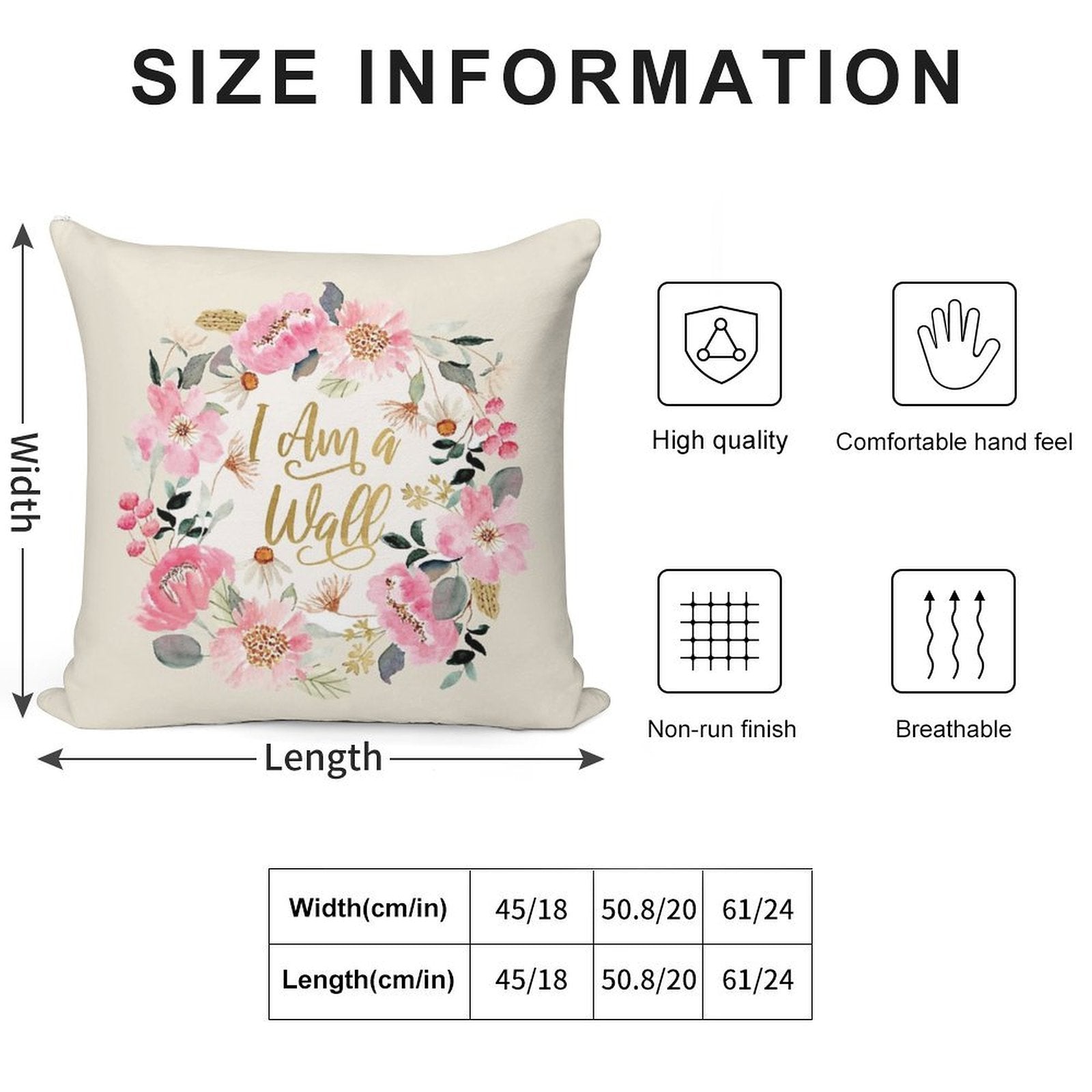 I AM A WALL Soft Warmth Comfort Throw Pillow