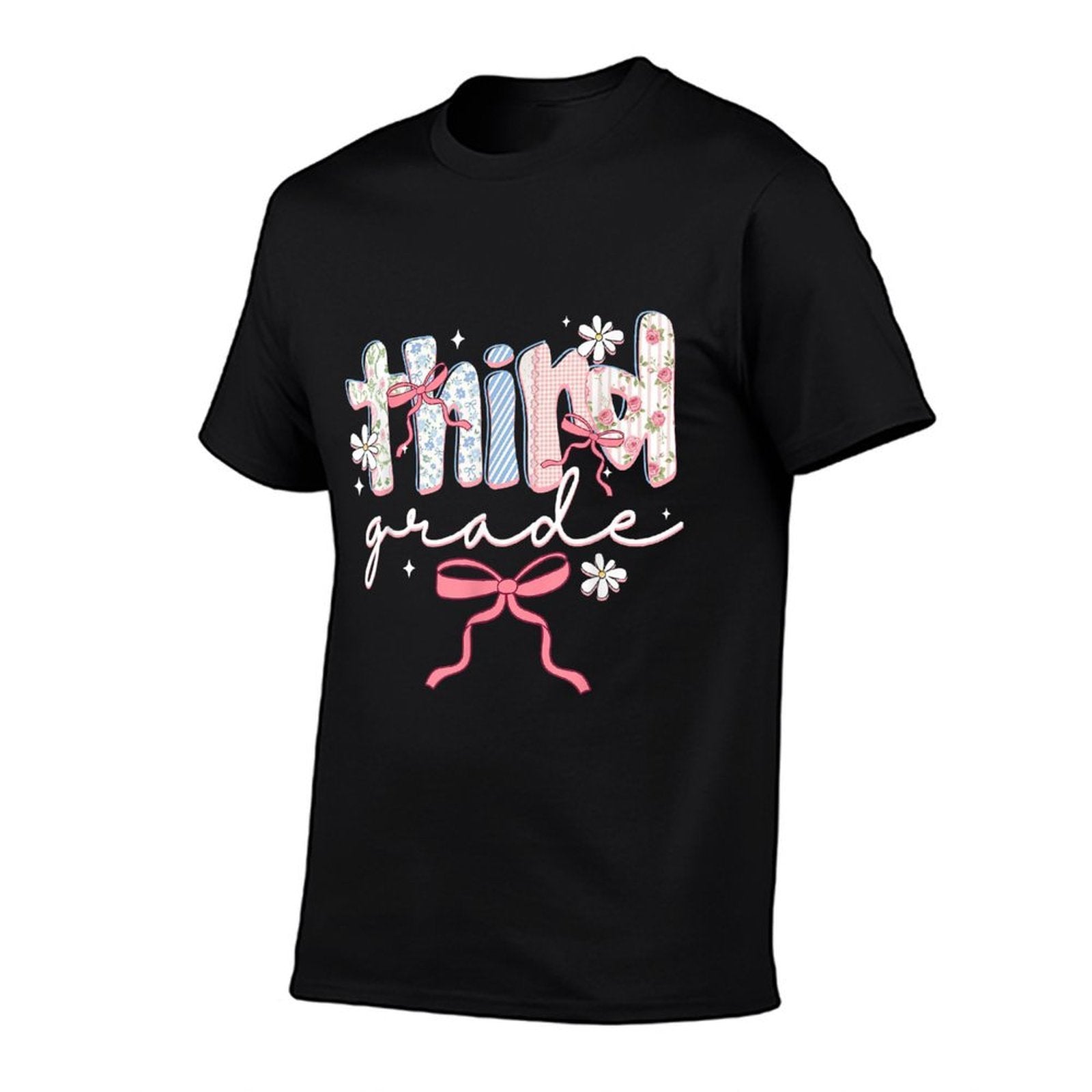 Women Third Grade Teacher Coquette Bow Elementary School  Graphic-printed T-Shirt