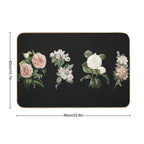 Flower Chart Vintage  Easy To Clean Bath Mat