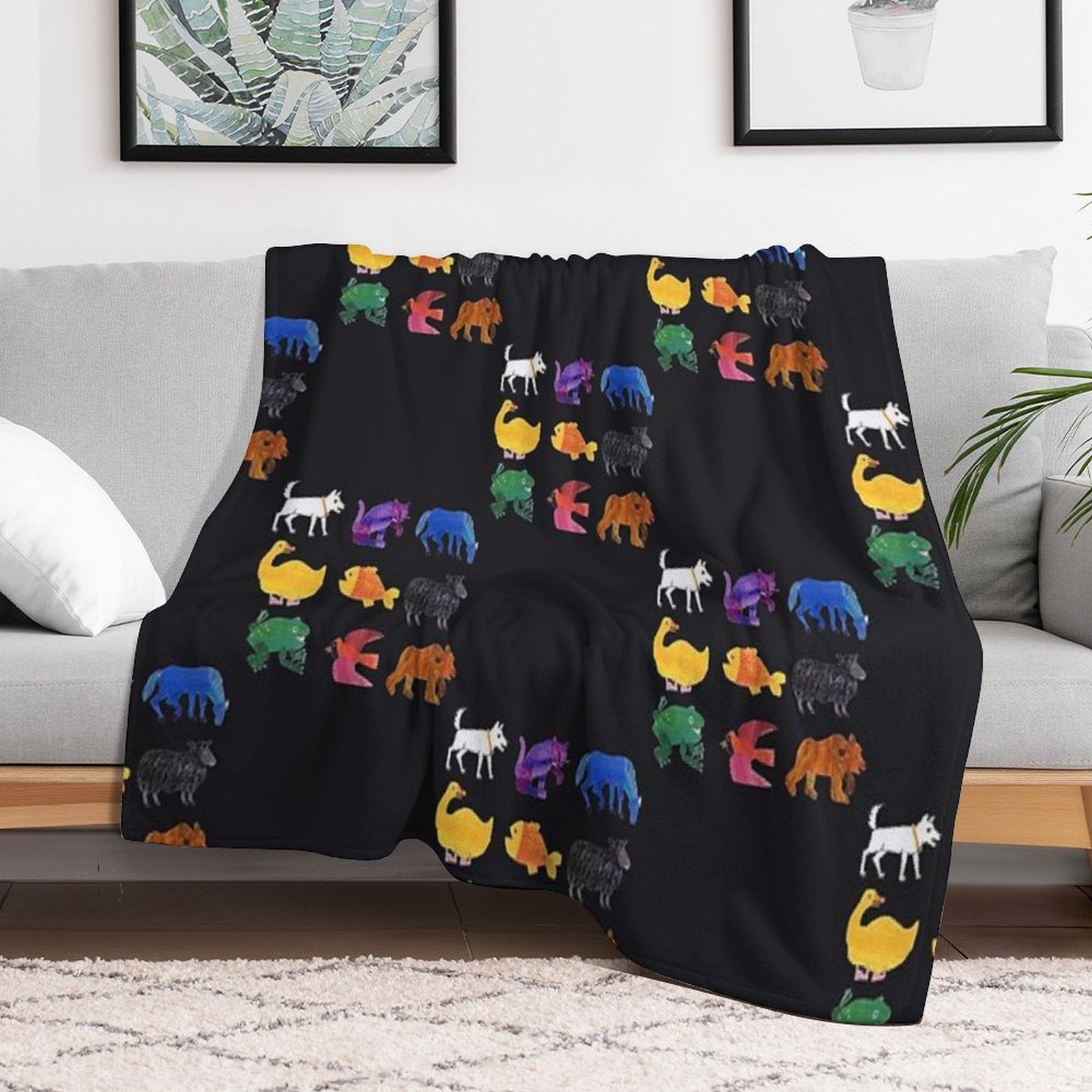 Eric Carle Animals Eco-conscious Throw Blanket