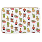 Colourful Succulents Red Filter  Toxin-Free Bath Mat