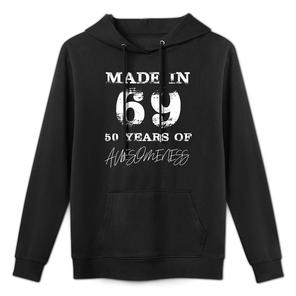 Made in 69 50 Years of Awesomeness 50th Birthday Shrink-Resistant Hoodie