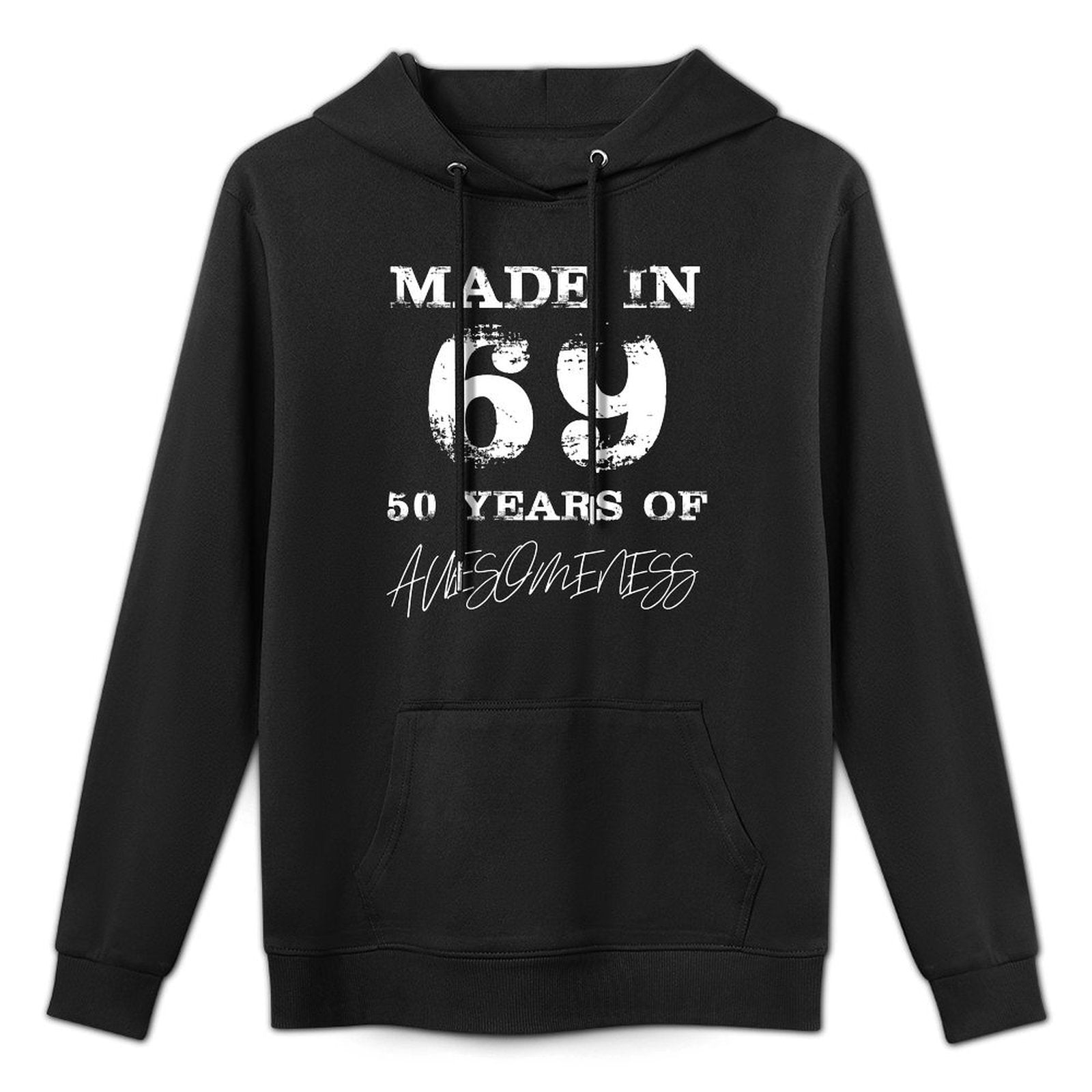 Made in 69 50 Years of Awesomeness 50th Birthday Shrink-Resistant Hoodie