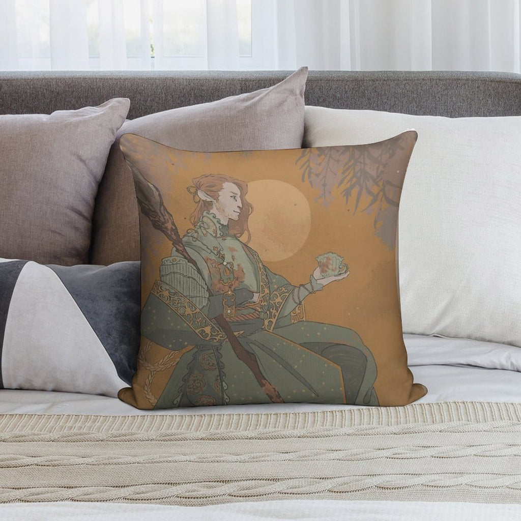 Caduceus 01 Soft Bedroom Essential Throw Pillow