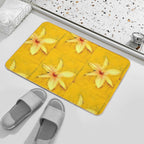Star Yellow Lilly  Slip-Resistant Bath Mat
