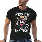 Womens Funny Rizz Em With The Tism Gen Z Humor Lovers Men Women  Soft T-Shirt