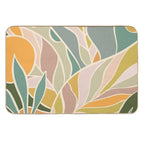 Abstract Botanical Mid Century Modern  Multi-Purpose Bath Mat