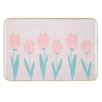 Tulips And Stripes  Rapid-Drying Bath Mat