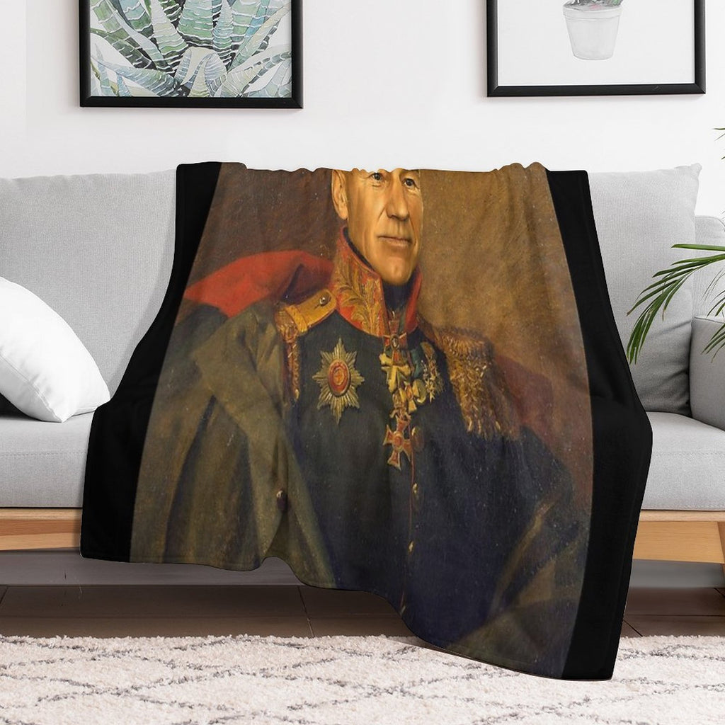 Sir Patrick Stewart OBE - Replaceface Versatility Throw Blanket