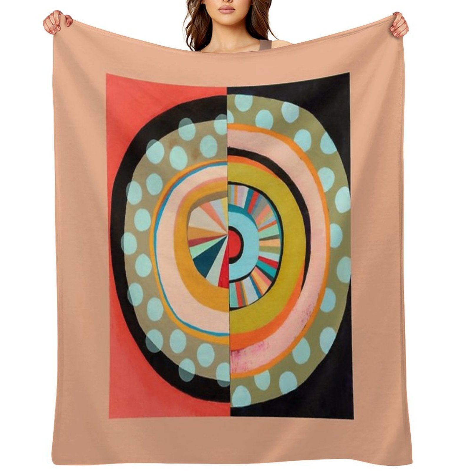 Moving Target No. 59.4 Durable Throw Blanket
