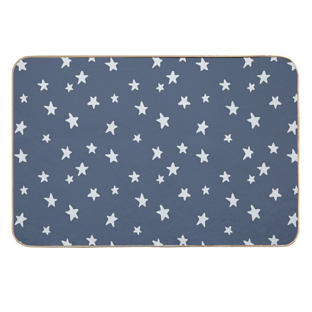 Stars on Blue  Rapid-Drying Bath Mat