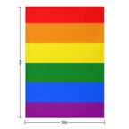 LGBT Flag (Rainbow Flag) Shrink-resistant Throw Blanket