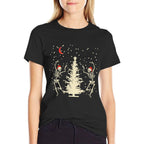 Funny Goth Christmas, Dancing Skeletons  Classic T-Shirt
