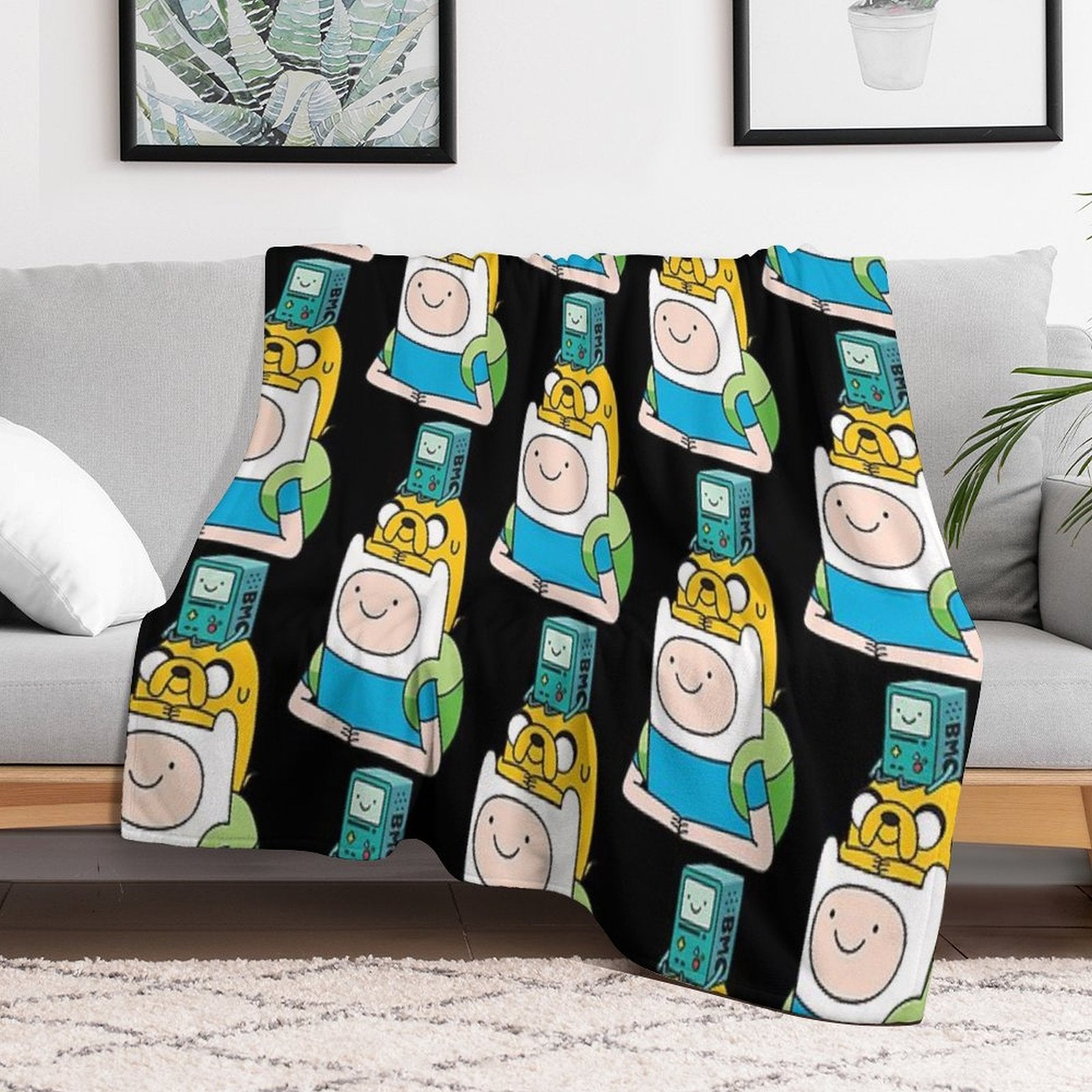 Finn Jake BMO All-season Throw Blanket